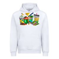 White teacher coffee cups Urban Hoodie - NancyCooperArtShop