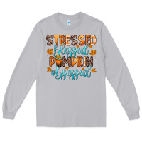 Moon Dust stressed blessed pumpkin obsessed Long Sleeve Tee - Zillion Design Studio