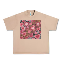Burro valentines day hearts with leopard and cowhide Urban Heavy Tee - RanaPortraitStore