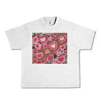 Lunar Rock valentines day hearts with leopard and cowhide Urban Heavy Tee - RanaPortraitStore