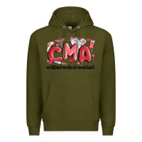 Army Green valentines day cma Premium Hoodie - MaliasSmallBusiness