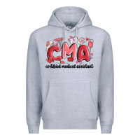 Heather Grey valentines day cma Premium Hoodie - MaliasSmallBusiness