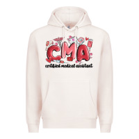 Pale Pink valentines day cma Premium Hoodie - MaliasSmallBusiness