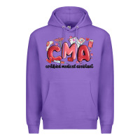 Purple valentines day cma Premium Hoodie - MaliasSmallBusiness