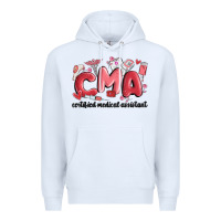 White valentines day cma Premium Hoodie - MaliasSmallBusiness