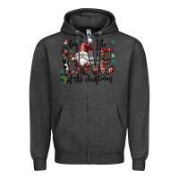 Charcoal Heather for the love of the christmas Zipper Hoodie - CowhideDigitalArt