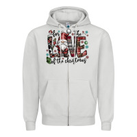 Dove Grey for the love of the christmas Zipper Hoodie - CowhideDigitalArt