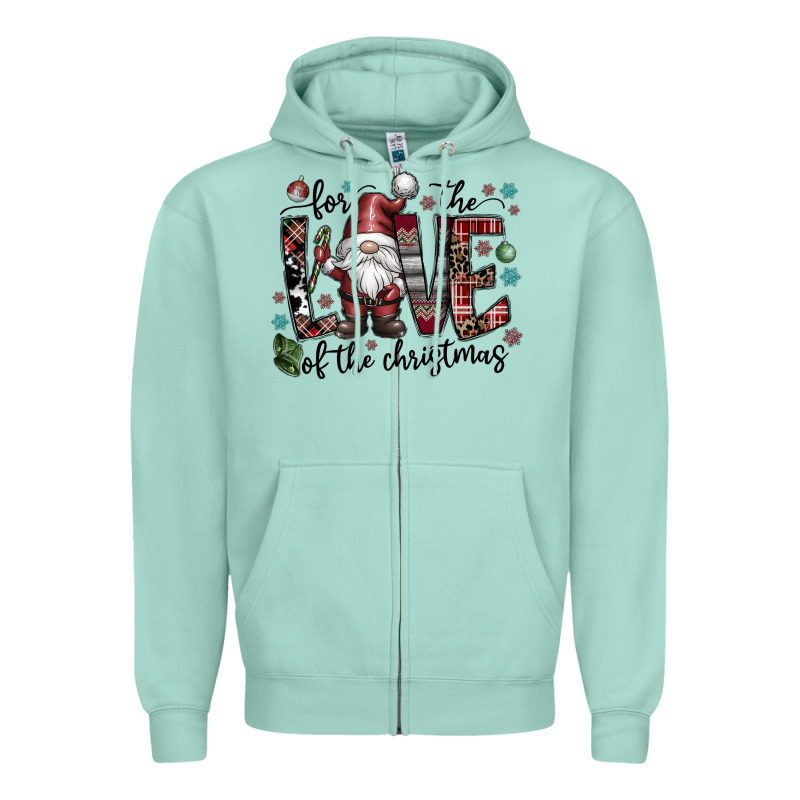 For The Love Of The Christmas Zipper Hoodie by CowhideDigitalArt | Teevron