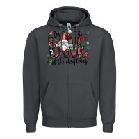 Smoke for the love of the christmas Zipper Hoodie - CowhideDigitalArt