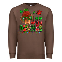 Chestnut merry pawmas christmas dachshund Premium Sweatshirt - Jasminsmagicworld