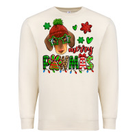 Sandshell merry pawmas christmas dachshund Premium Sweatshirt - Jasminsmagicworld