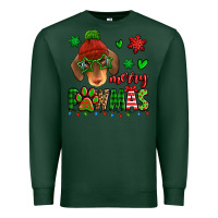Sports Green merry pawmas christmas dachshund Premium Sweatshirt - Jasminsmagicworld