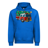 Cobalt christmas fire truck Urban Hoodie - MaliasSmallBusiness