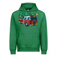 Emerald christmas fire truck Urban Hoodie - MaliasSmallBusiness