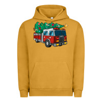 Pigment Peanut Butter christmas fire truck Urban Hoodie - MaliasSmallBusiness