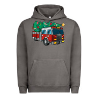 Pigment Tornado christmas fire truck Urban Hoodie - MaliasSmallBusiness