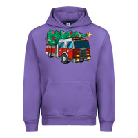 Tulip christmas fire truck Urban Hoodie - MaliasSmallBusiness