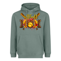 Sage softball mom Heavyweight Hoodie - AdoDesignShop