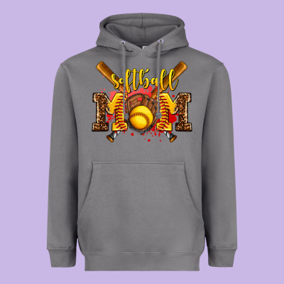 Softball Mom Heavyweight Hoodie Designed By Adodesignshop