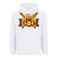 White softball mom Heavyweight Hoodie - AdoDesignShop