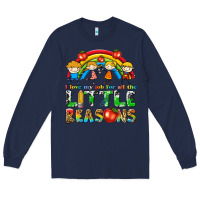 Navy i love my job for all the little reasons Long Sleeve Tee - texasbilliewilder