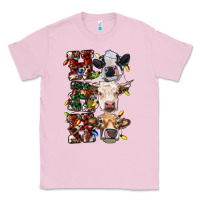 Bubblegum Pink hohoho cows Classic Tee - RanaPortraitStore