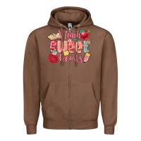 Chestnut i teach sweet hearts valentine's day teacher Zipper Hoodie - FaDigitalArtStudio