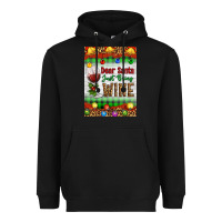 Black Christmas Dear Santa Just Bring Wine Heavyweight Hoodie - Artiststas