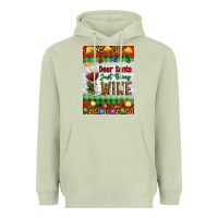 Matcha Christmas Dear Santa Just Bring Wine Heavyweight Hoodie - Artiststas