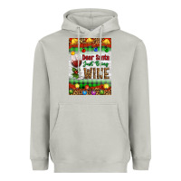 Moon Dust Christmas Dear Santa Just Bring Wine Heavyweight Hoodie - Artiststas