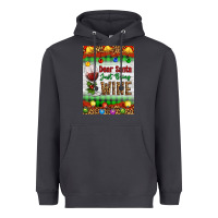Smoke Christmas Dear Santa Just Bring Wine Heavyweight Hoodie - Artiststas