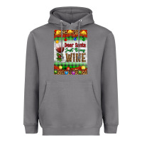 Storm Christmas Dear Santa Just Bring Wine Heavyweight Hoodie - Artiststas