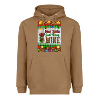 Toasted Coconut Christmas Dear Santa Just Bring Wine Heavyweight Hoodie - Artiststas
