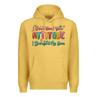 Antique Gold i don't need your attitude i brought my own Premium Hoodie - MaliasSmallBusiness