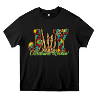 Black joy Christmas Rockin Heavy Core Tee - CowhideDigitalArt