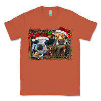 Copper christmas heifers with leopard and cowhide background Classic Tee - RanaPortraitStore