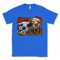 True Royal christmas heifers with leopard and cowhide background Classic Tee - RanaPortraitStore