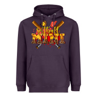 Plum softball mini Heavyweight Hoodie - AdoDesignShop
