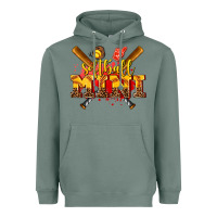 Sage softball mini Heavyweight Hoodie - AdoDesignShop