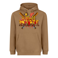 Toasted Coconut softball mini Heavyweight Hoodie - AdoDesignShop
