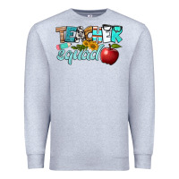 Heather Grey teacher squad Premium Sweatshirt - BundleAndBundleShop