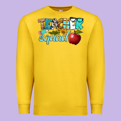 Teacher Squad Premium Sweatshirt Designed By Bundleandbundleshop
