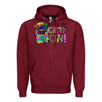 Burgundy getting my cray on Zipper Hoodie - CowhideDigitalArt