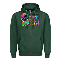 Sports Green getting my cray on Zipper Hoodie - CowhideDigitalArt