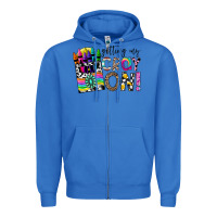 True Royal getting my cray on Zipper Hoodie - CowhideDigitalArt