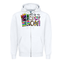 White getting my cray on Zipper Hoodie - CowhideDigitalArt