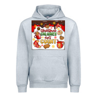 Heather Grey christmas calories don't count Urban Hoodie - MaliasSmallBusiness