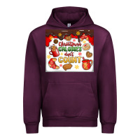 Mauve Wine christmas calories don't count Urban Hoodie - MaliasSmallBusiness