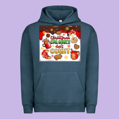 Christmas Calories Don't Count Urban Hoodie Designed By Maliassmallbusiness