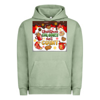 Pigment Oil Green christmas calories don't count Urban Hoodie - MaliasSmallBusiness